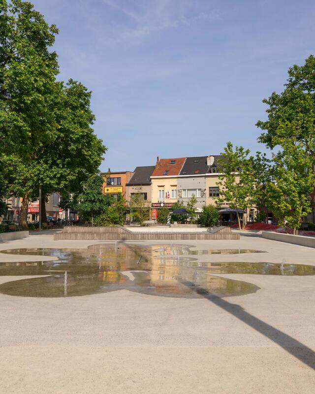 Waterpartij Rooseveltplein in Vilvoorde